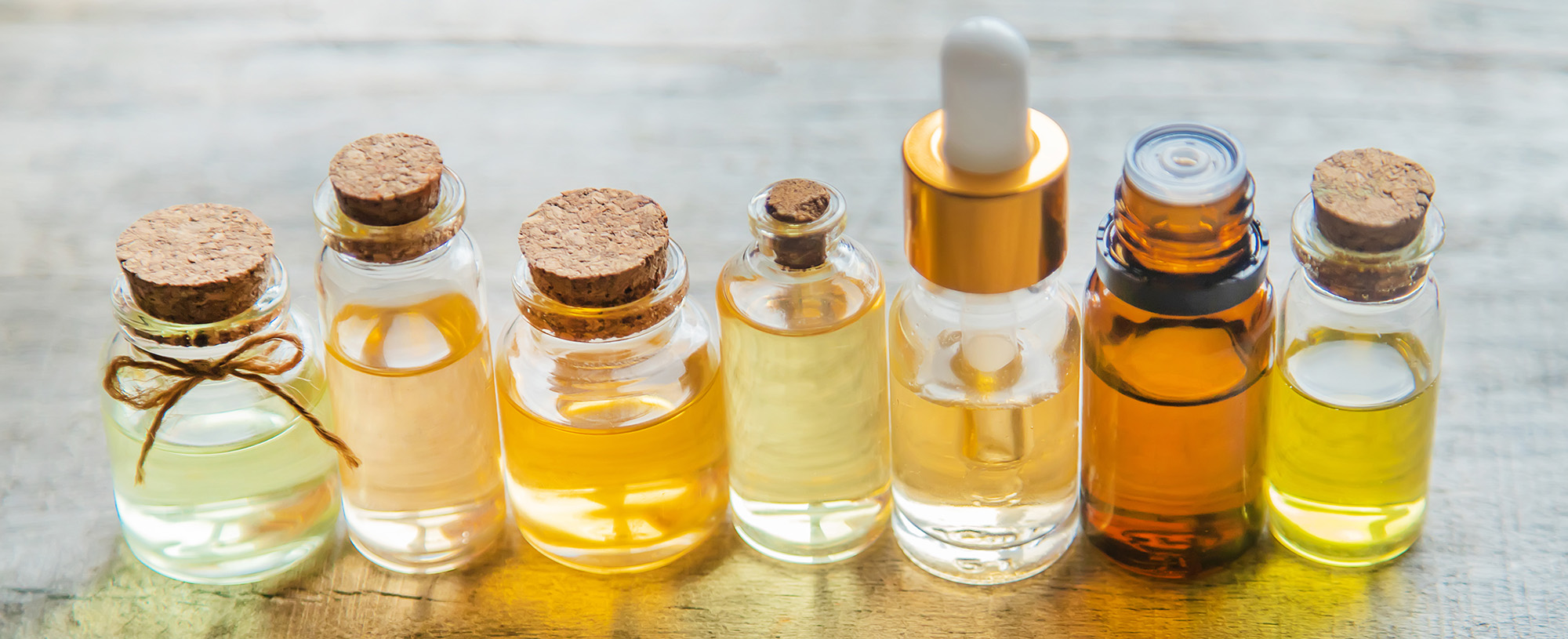 Which plant’s essential oil can be extracted by the distillation process?